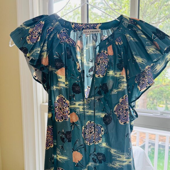 Ulla Johnson flutter sleeve top - Picture 2 of 3
